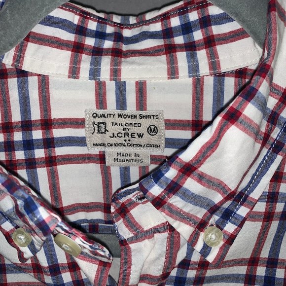 J. Crew Button Down Plaid Shirt - Men's Medium - Picture 3 of 3